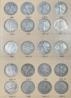 1939-1947 Walking Liberty 90% Silver Half Dollar Dansco Album 25 Coins G-AU