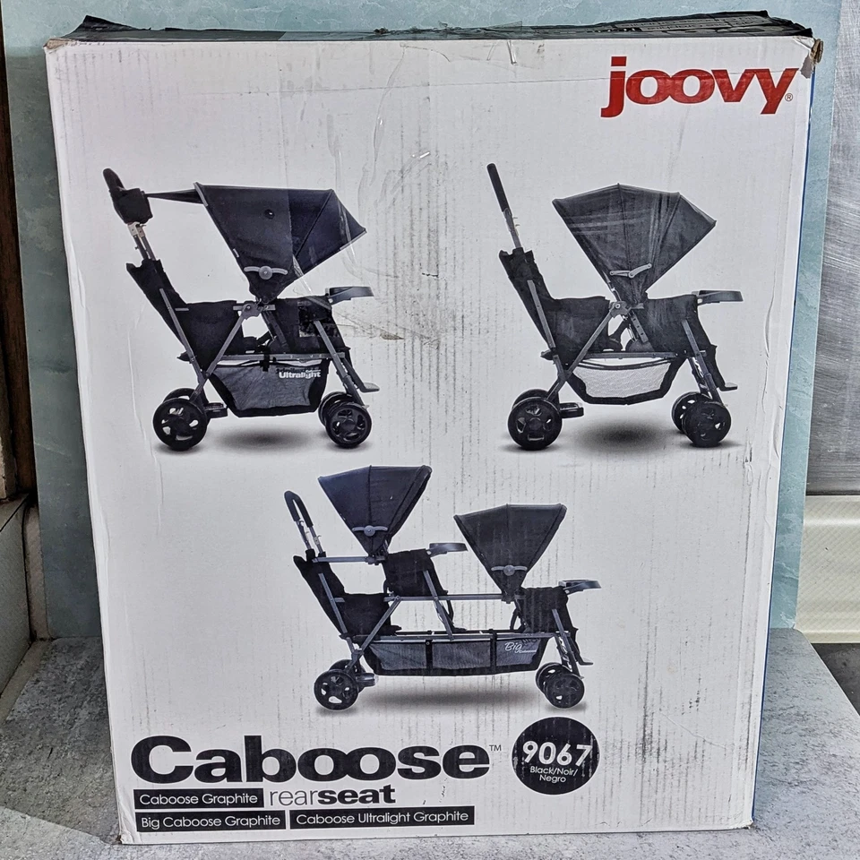 NUEVO Cochecito Asiento Trasero Joovy Caboose Ultraligero Grande 9067 Negro NUEVO EN CAJA Foto 2 de 4