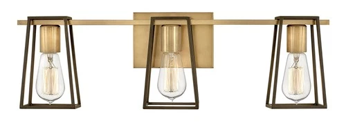 Hinkley Filmore 24" Wide Heritage Brass 3-Light Bath Light - Picture 2 of 7