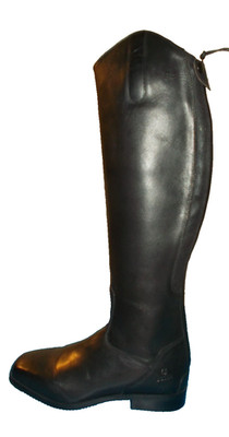 Busse Hickstead Rinderleder Stiefel  mit Reißverschluss  schwarz, Gr. 39, Neu