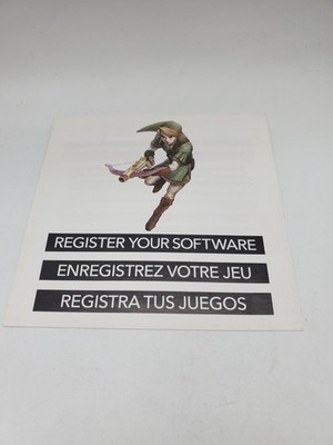Links Crossbow Training Registration Nintendo Wii INSERT ONLY Authentic