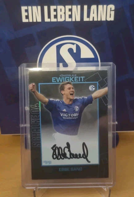 Ultimate Dropz Ein Leben lang Schalke 04 - Ebbe Sand /99 On Card Auto Legend