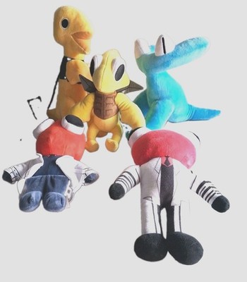 Rainbow Friends Plush Lot of Five Assorted Sizes and Years Stuffed