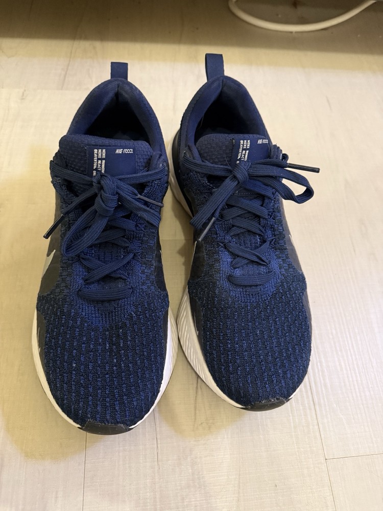 Nike React Infinity Run Flyknit 3 in College Navy Bright Crimson - Size 9.5