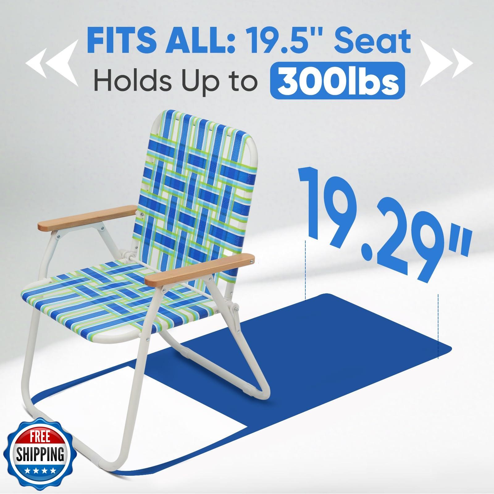 Sekey Camping Chair, Beach Chair for Adults with Highback, Folding Lawn Chair