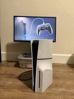 Sony PlayStation 5 Slim Disc 1TB CFI-2115 w/ Cords *Tested*