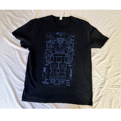 C2 Sport Voltron Loot Crate Mens L Black Short Sleeve Crew Neck T-Shirt