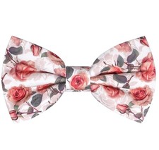 Mens Cotton Floral Pre-tied Bowtie Flower Pattern Bow Tie for Wedding Fl07