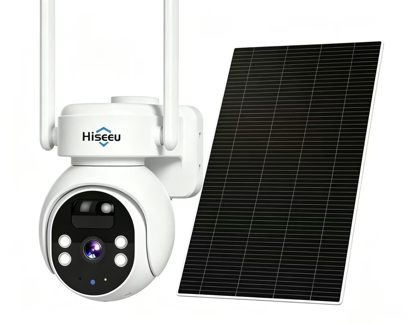 Hiseeu 2K 4G LTE Solar Security Camera Outdoor Wireless with SIM Card | Battery Powered PTZ WiFi CCTV Camera with Solar Panel,PIR Motion Detection,Two-Way Audio,Siren Alarm&IP66 - Image 2