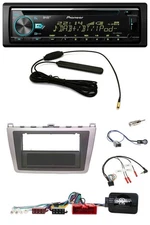 Pioneer CD MP3 Steering Wheel DAB USB Car Stereo for Mazda 6 08-12 Silver Black