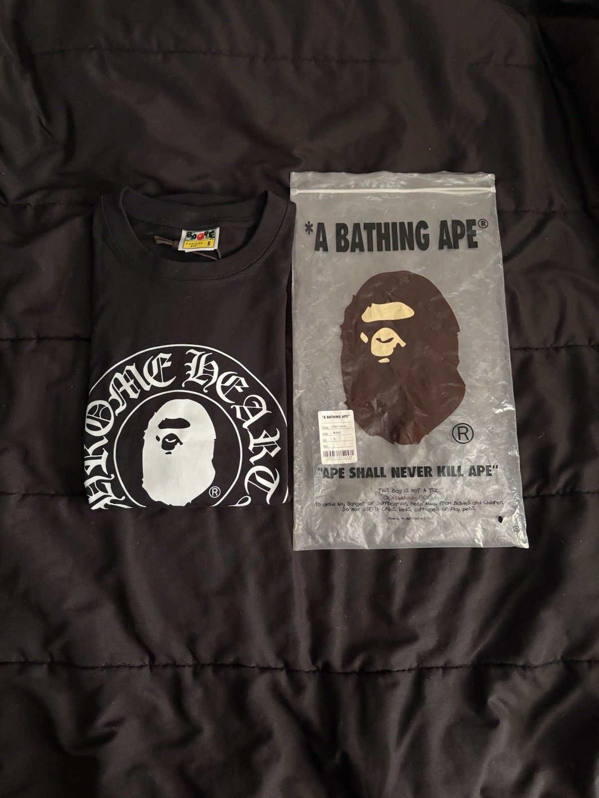 Camisa Bape x Corazones Cromados