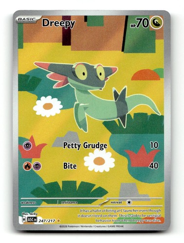 Dreepy 247/217 Illustration Rare Ascended Heroes Pokemon Holo Near Mint