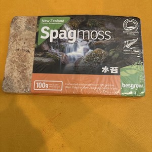 Besgrow Spagmoss New Zealand Sphagnum Moss Premium Length 100g Compressed Brick