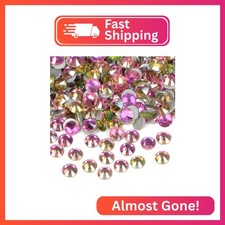 1440PCS Art Nail Rhinestones Non Hotfix Glue Fix Round Crystals Glass Flatback f