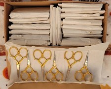 Gingher Gold Epaulette Embroidery Scissors Box Of 96