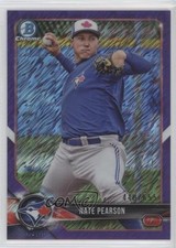 2018 Bowman Chrome Prospects Purple Shimmer Refractor 440/655 Nate Pearson 0hb3