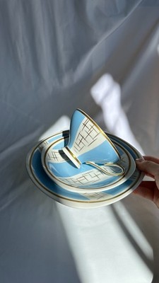 Vintage Porcelain Tea Set   Lichte Germany, 1958 1976
