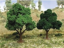 JTT Green Deciduous Trees 4 - 5 inch - Model Railroad Tree Scenery