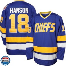 Hanson Brothers Jersey, Charlestown Chiefs 16,17,18 Slap Shot Ice Hockey Movi