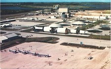 LAUNCH COMPLEX 39 apollo v rocket vintage postcard jfk space center nasa