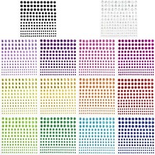Gem Stickers, 14 Colors, Self Adhesive, Bling Rhinestone Jewels, Stick on Gems f