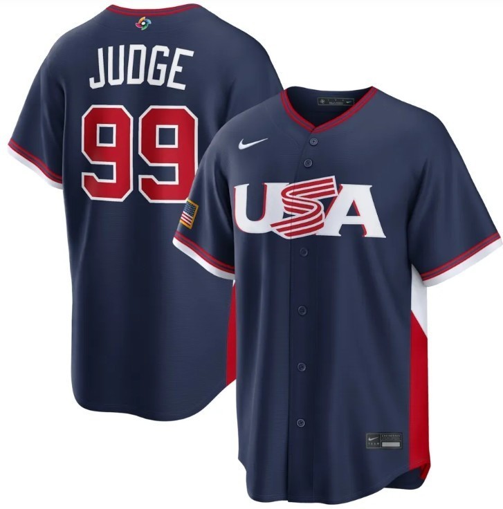 Aaron Judge Team USA World Baseball Classic 2026 Home + Away