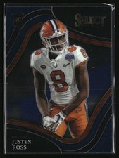 2022 Panini Select Draft Picks #112 Justyn Ross Blue (Retail Base)