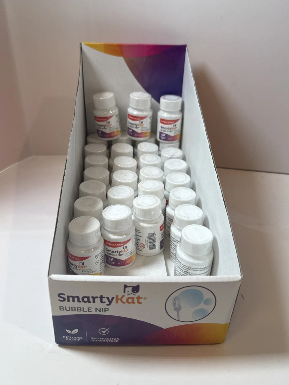 Lot of 25 Bottles of SmartyKat Bubble Nip Catnip Bubbles for Cats & Kittens Toy