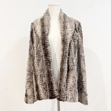 Alice + Olivia Leana Faux Fur Jacket Quilted Lining Luxury Contemporary Winter