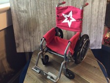 American Girl Wheelchair Berry Red Dolls Retired AG Accessories