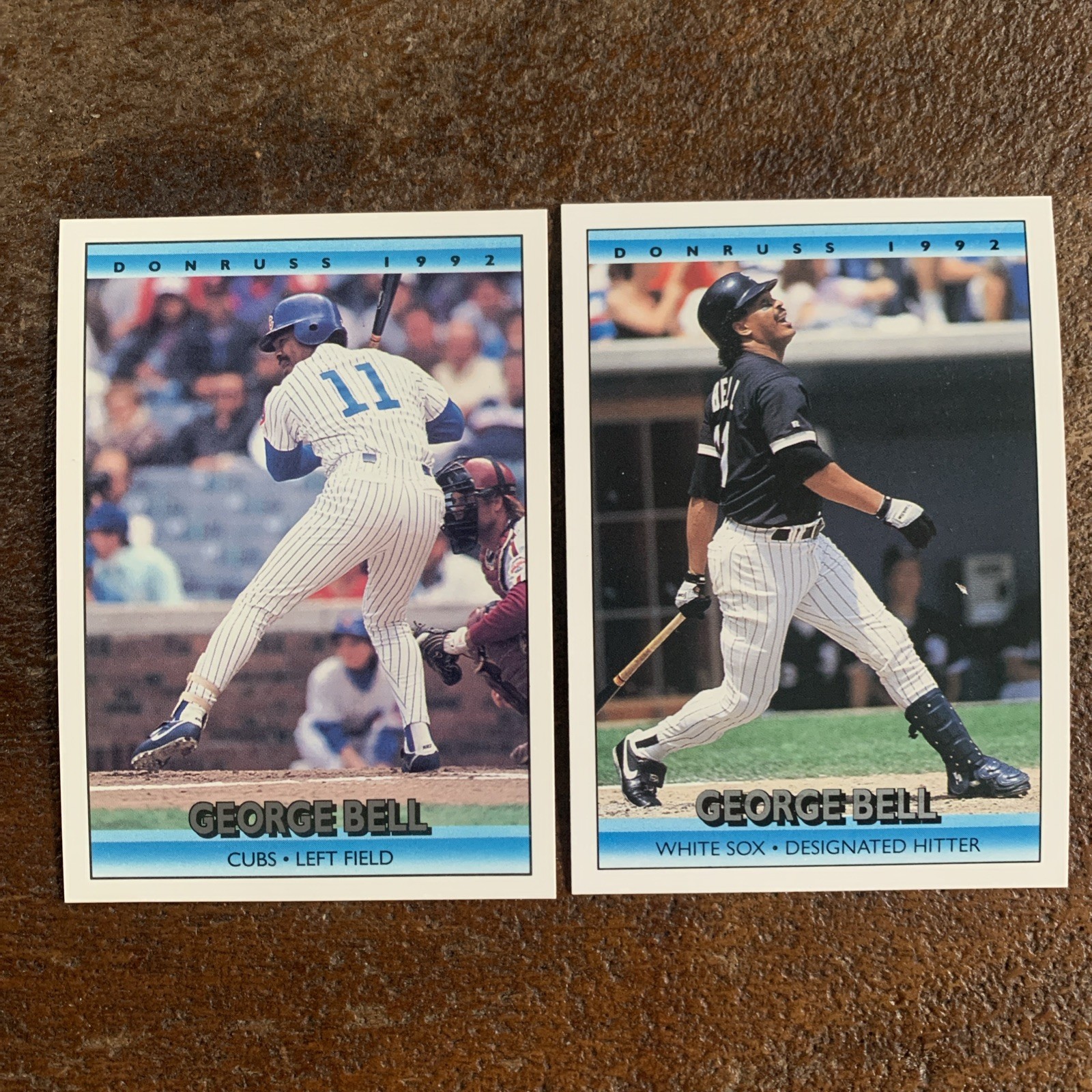 Limited! 1992 Donruss Update Baseball George Bell Card #U-12 (and base). Mint