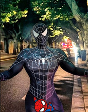 The Amazing Spider-Man 3 Black Venom Spider-Man Cosplay Adult  Kid Suit Costume