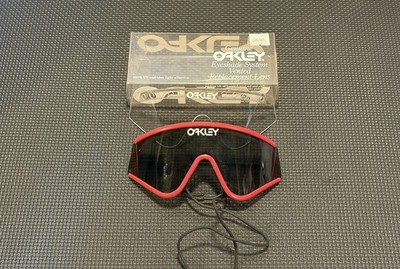 Vintage Oakley Factory Pilot Eyeshades Red 80s RARE w/Original