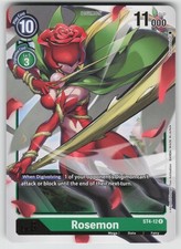 Rosemon Rare Starter Deck 04: Giga Green ST4-12 R LP