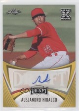2021 Leaf Draft Base Auto Gold Alejandro Hidalgo #BA-AH1 Auto 0d8