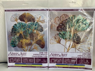 Set aus 2 Abris Art Kits mit Perlen: AMB-087 und AMB-088
