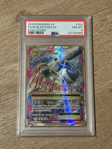 M Blastoise-EX graded PSA 8 for sale on eBay