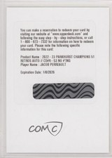 2022 Upper Deck Parkhurst Champions 51 Retros Rookies Jacob Perreault Auto 7m7