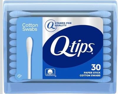 Q-tips Swabs Travel Pack,30 Count, Pack of 1 blue