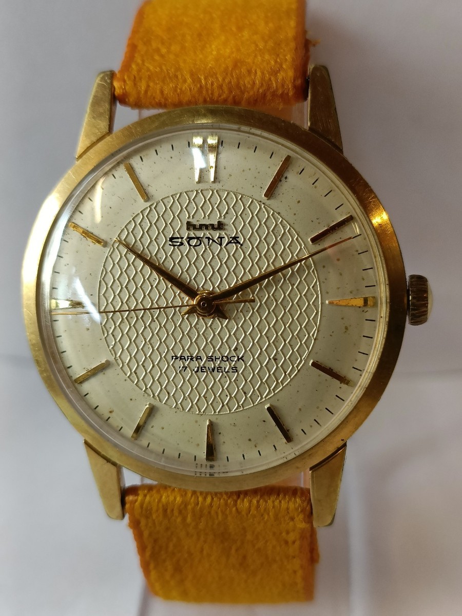 HMT SONA 17J WINDING PATINA WHITE DIAL INDIA MEN'S WORKING