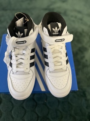 Adidas Forum Mid J Kinder Weiß Schwarz Sneakers Größe 38 2/3 FZ2083