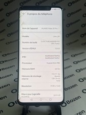 SMARTPHONE HUAWEI MATE 20 PRO LYA-L29 128 Go  VITRE ÉCRAN FISSURÉE