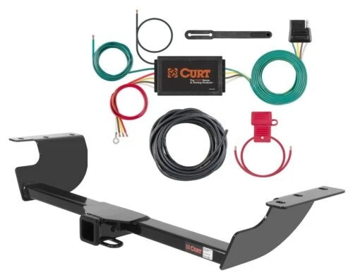 Curt Class 3 Hitch & 3-to-2 Wire Taillight Converter for Dodge Magnum/Challenger Foto 2 de 4