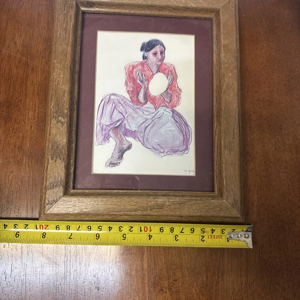 "Bread Maker" Por: R.C. Arte para colgar en pared con estampado enmarcado firmado por Gorman 8x10  Foto 3 de 4