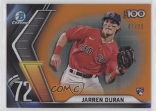 2022 Bowman Chrome Scouts Top 100 Orange Refractor 7/25 Jarren Duran #BTP-72 uk2