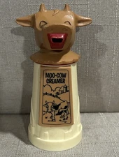 Vintage Moo-Cow Creamer Whirley Plastic Milk Cream Pitcher 1970’s