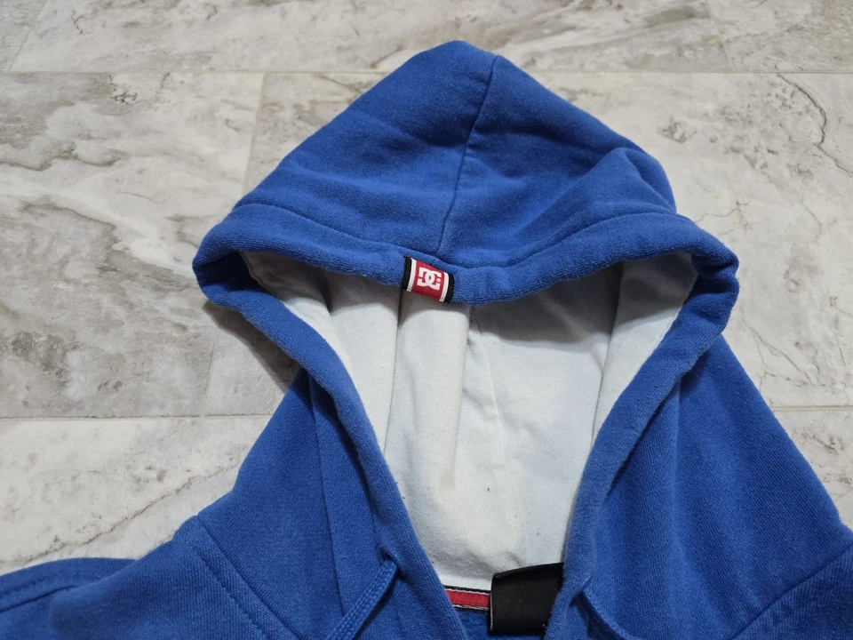 Vintage DC Shoes Rob Dyrdek Pro Model Hoodie Mens Sz L Blue Skateboard Y2K Blue - Image 3 of 4