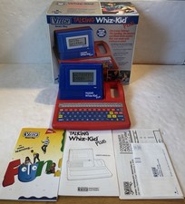 Vintage 1990 Vtech Talking Whiz Kid Plus Learning Toy W/ Box  Manuals Works