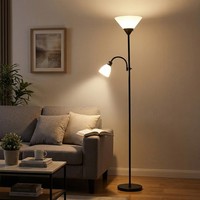 Mother-Child Standard Floor Lamps Uplighter Adjustable Reading Standing Light