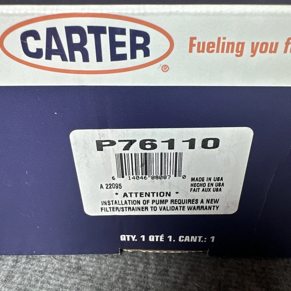 Bomba de combustível elétrica Carter P76110 compatível com 2002-2004 Dodge Ram 2500, Ram 3500 - Imagem 2 de 4